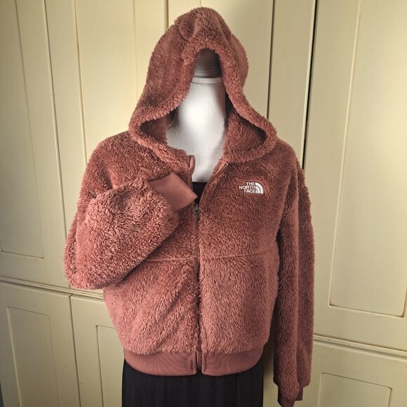 The North Face Teen Girls Suave Oso Fleece Full Zip Coat Wild Ginger Sz XL - Picture 7 of 11